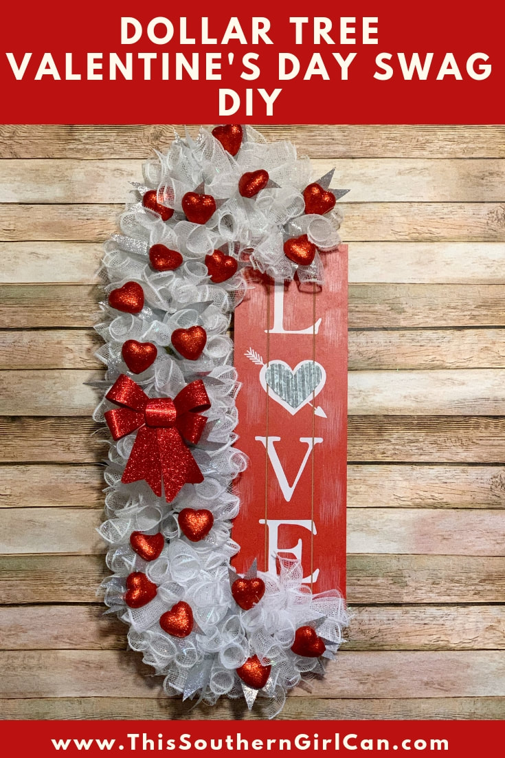 DIY Valentine's Tree with Dollar Tree Valentine Decorations